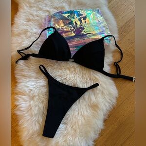 Lavarice Swimwear - Black Bikini Set, size s
